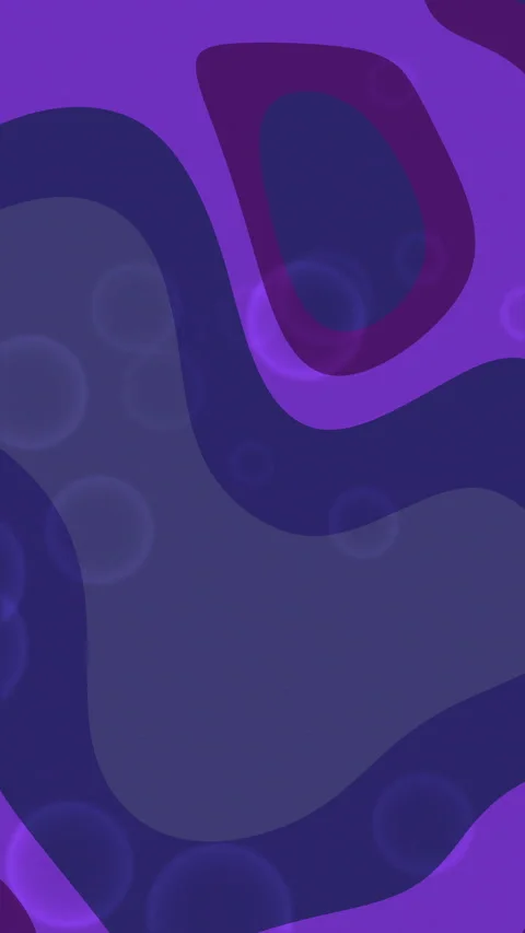 Abstract fluid organic shapes motion background purple and navy hues Video stock 343583752