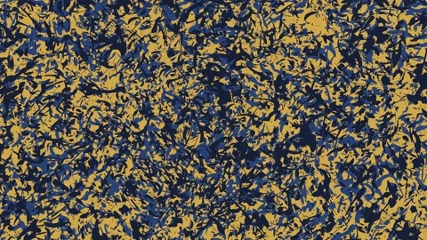 Abstract fluid paint liquid background yellow and blue slow moving illustration Stock Footage 172459960