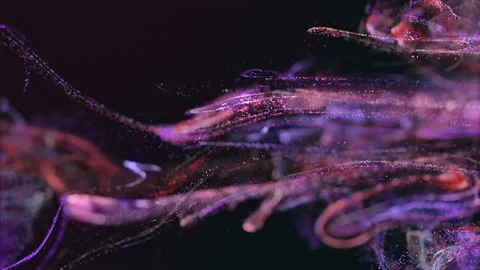 Abstract Fluid Particles Video stock 171688007