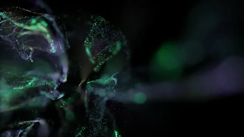Abstract Fluid Particles Stock Footage 171688333