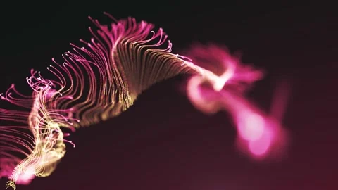Abstract Fluid Particles Graphic Intro Background 스톡 동영상 152783509