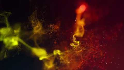 Abstract Fluid Particles Graphic Intro Background Stock Footage 153589397