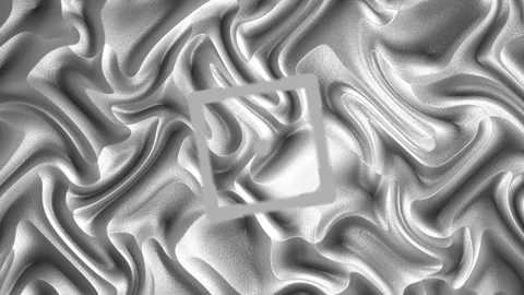 Abstract Fluid Patterns Forming Intricate Waves in Monochrome Surface 動画素材 330120795
