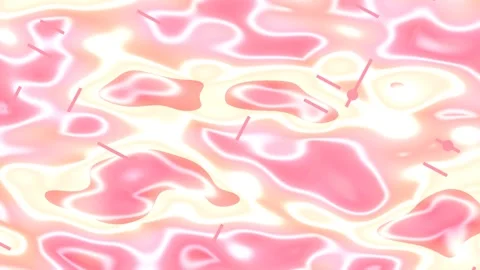 Abstract Fluid Pink Shapes Dancing in Soft Warm Glow Stock Footage 327945739
