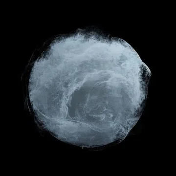 Abstract fluid, plasma sphere. particles flowing around sphere Stock Illustration