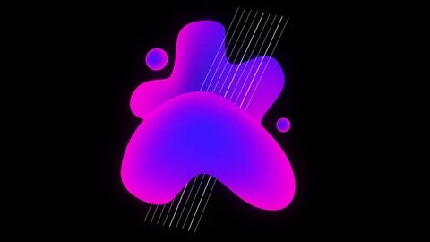 Abstract fluid shape animation Stock Footage 123998339
