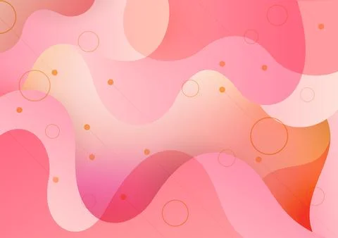 Abstract fluid shape background. Design and layout with pink color gradient Stock Illustration