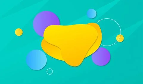Abstract fluid shape geometric background Stock Illustration