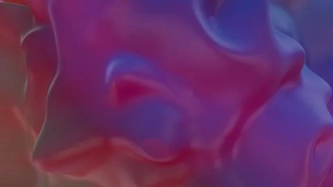 Abstract Fluid Shape with Gradient Colors in Blue and Pink Illustrazione stock
