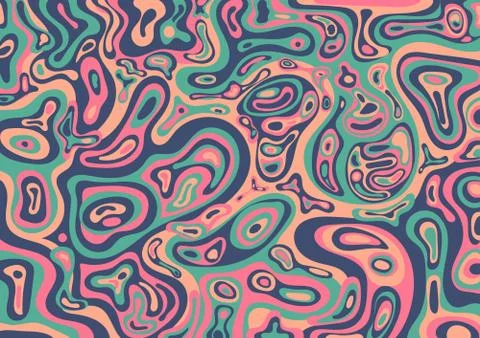 Abstract fluid shape pattern background flat design Stock Illustration