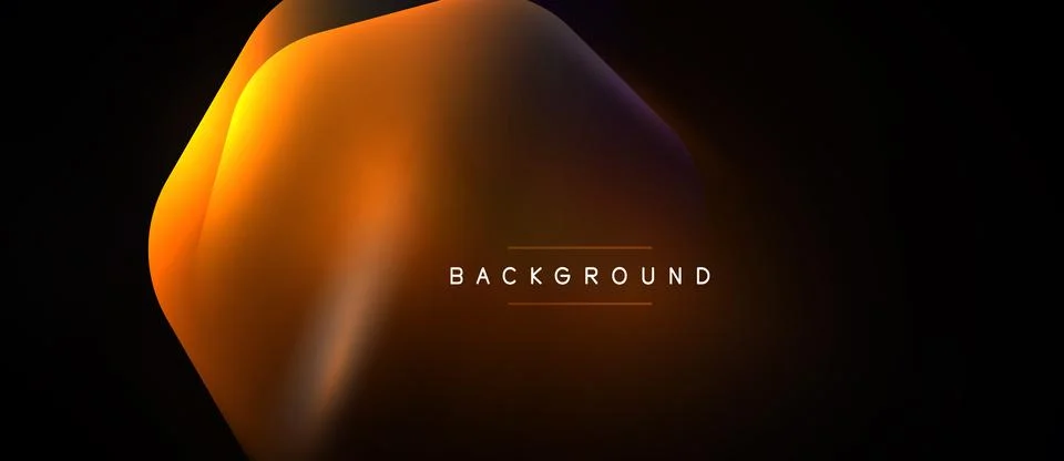 Abstract fluid shape, warm colors dominate. Orange, yellow hues blend into da Stock Illustration