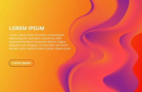 Abstract fluid shapes background. Dynamic gradient shapes composition Stock Illustration
