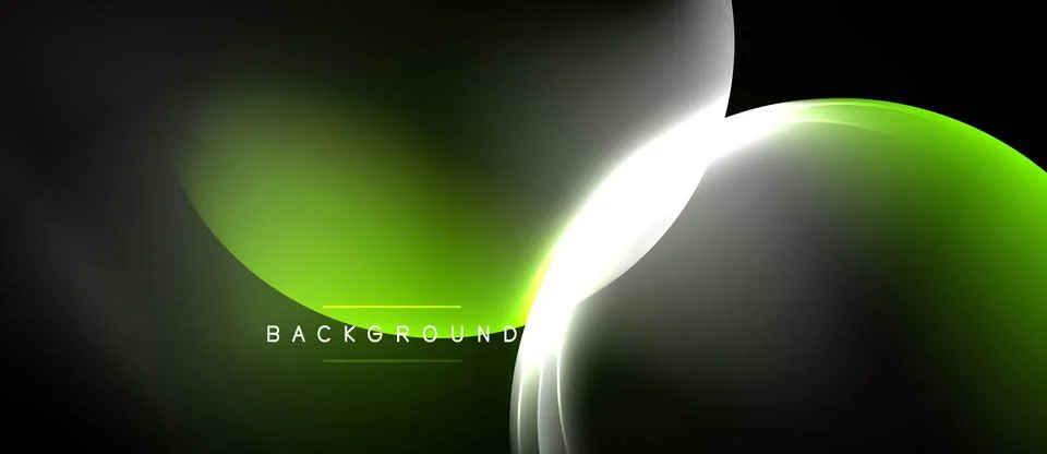 Abstract fluid shapes blend, creating dynamic green, white, black gradients. Stockillustratie