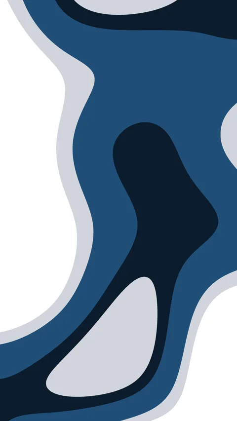 Abstract Fluid Shapes Flowing Smoothly in Deep Blues and Whites 库存影片 330029541