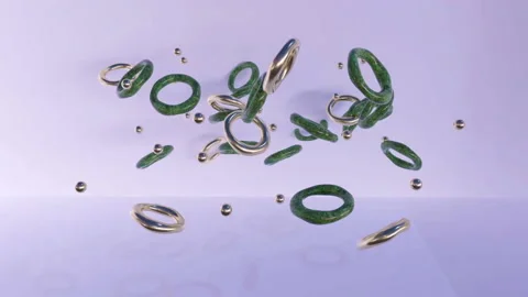 Abstract fluid shapes. Liquid shape 3D animation.Seamless looped Stock Footage 172160671