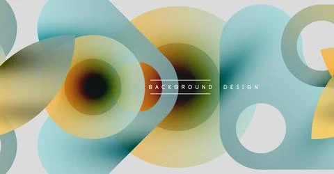 Abstract fluid shapes overlap, creating soft color gradients. Background 스톡 일러스트