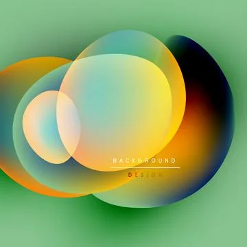Abstract fluid shapes overlap, creating vibrant color gradients. Background 스톡 일러스트