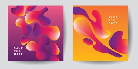 Abstract fluid shapes vector design. i Stockillustratie