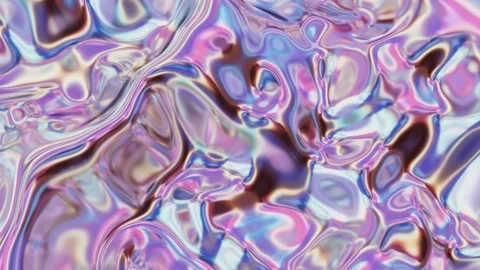 Abstract fluid texture of swirling liquid chrome metal waves with motion li.. Stock Footage 309085150