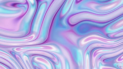Abstract fluid texture of swirling liquid chrome metal waves with motion ligh Stock Footage 318793745