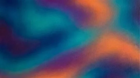 Abstract fluid texture with vibrant teal and orange, flowing in smooth, ene.. Stock Illustration