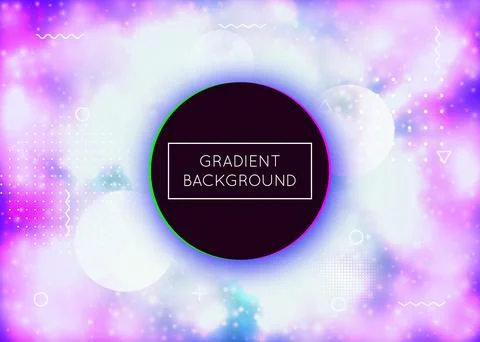 Abstract Fluid. Violet Tech Background. Gradient Pattern. Rainbo Stock Illustration