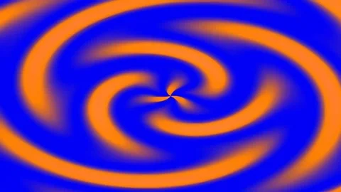 Abstract fluid vortex background animation with vibrant orange and blue col.. Stock Footage 340377825