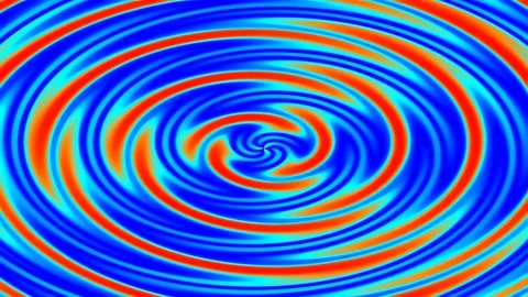 Abstract fluid vortex spiral energy wave motion futuristic blue red backgroun Stock Footage 341056407