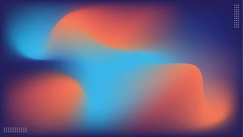 Abstract Fluid Wave Background Design.Blue Purple Orange Gradient.Vector il.. Stock Illustration