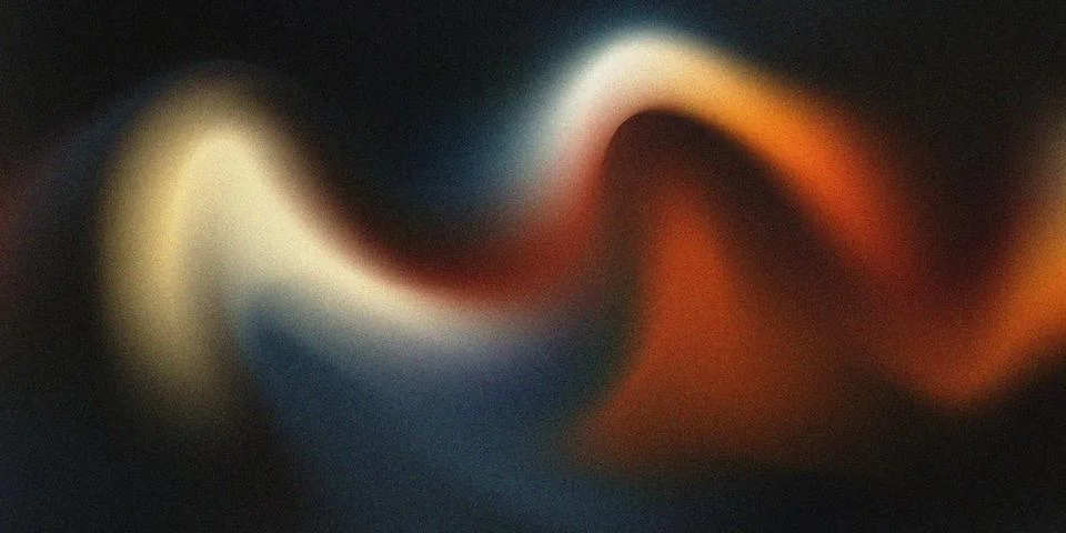 Abstract fluid wave background with soft gradient and grain texture Stock Illustration