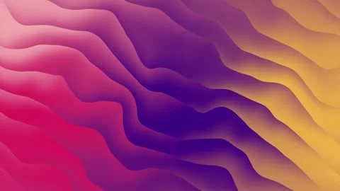 Abstract fluid wave gradient background with vibrant pink purple and yellow Stock Footage 323109033