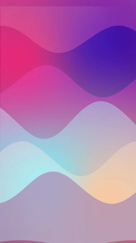 Abstract fluid wave motion background with glowing gradient purple and blue Stock Footage 346735886