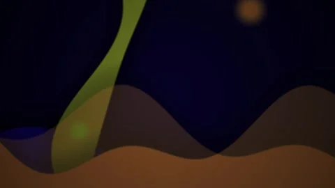 Abstract Fluid Wave Motion Graphics Loop with Olive and Brown Organic Forms Stock Footage 344715297