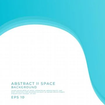 Abstract fluid wave shape modern art curve style color bright with space for Stock Illustration