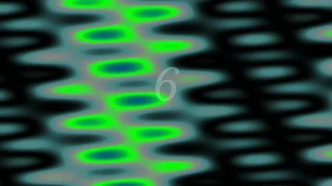 Abstract Fluid Waves Background: Vibrant Green Blue Tech Flowing Digital Mo.. Stock Footage 342114567
