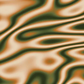 Abstract Fluid Wavy Marble Pattern in Earth Tones of Green, Tan, and Orange 스톡 일러스트