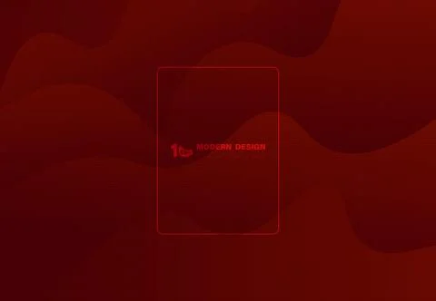 Abstract fluid wavy pattern of red design with halftone decoration background Stock Illustration
