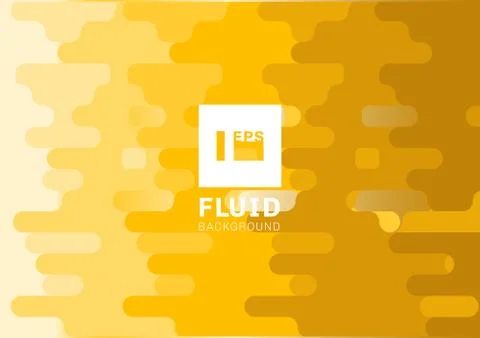 Abstract fluid yellow rounded lines background halftone style. Liquid shape h イラスト素材