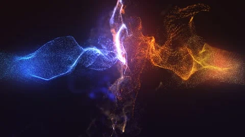 Abstract fluids from particles Stock-Footage 114837666