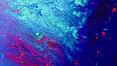 Abstract Fluorescent Ink Cloud Stock Footage 113691512