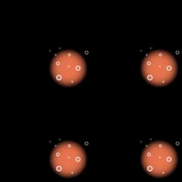 Abstract fly agaric pattern. Psychedelic picture. Vector graphics Stock Illustration