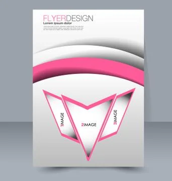 Abstract flyer. Brochure template. Stock Illustration
