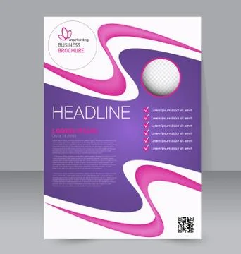 Abstract flyer design background. Brochure template. Stock Illustration