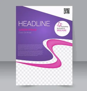 Abstract flyer design background. Brochure template. Stock Illustration