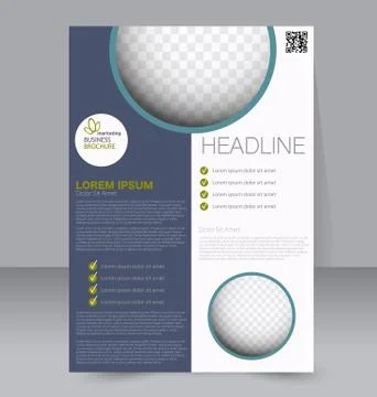 Abstract flyer design background. Brochure template. Stock Illustration