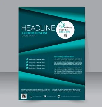 Abstract flyer design background. Brochure template. Stock Illustration