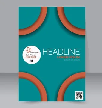 Abstract flyer design background. Brochure template. Stock Illustration
