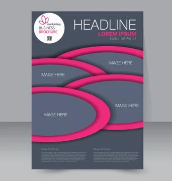 Abstract flyer design background. Brochure template. Stock Illustration