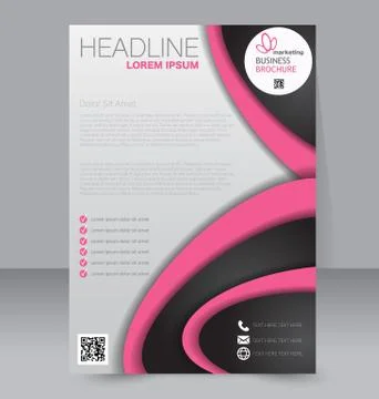 Abstract flyer design background. Brochure template. Stock Illustration