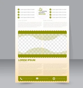 Abstract flyer design background. Brochure template. Illustrazione stock